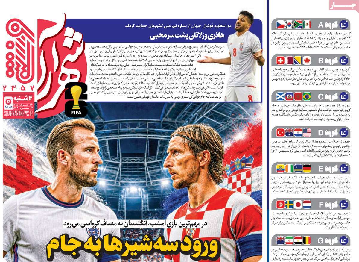 روزنامه امروز